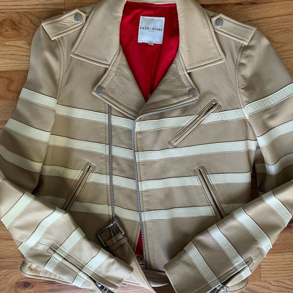 EachXother Paris leather bomber jacket